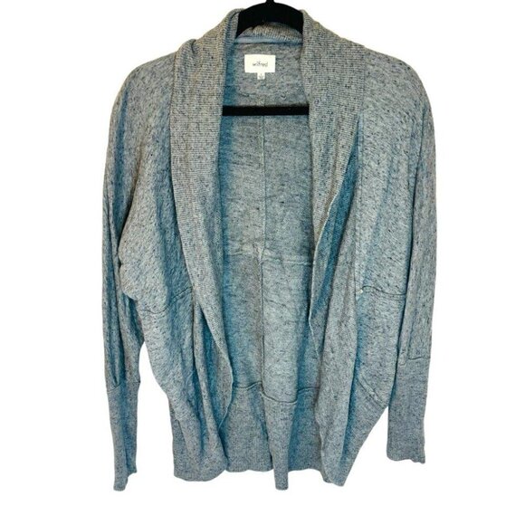 Aritzia Wilfred Grey Speckled Diderot Cardigan SZ Small - Picture 2 of 8